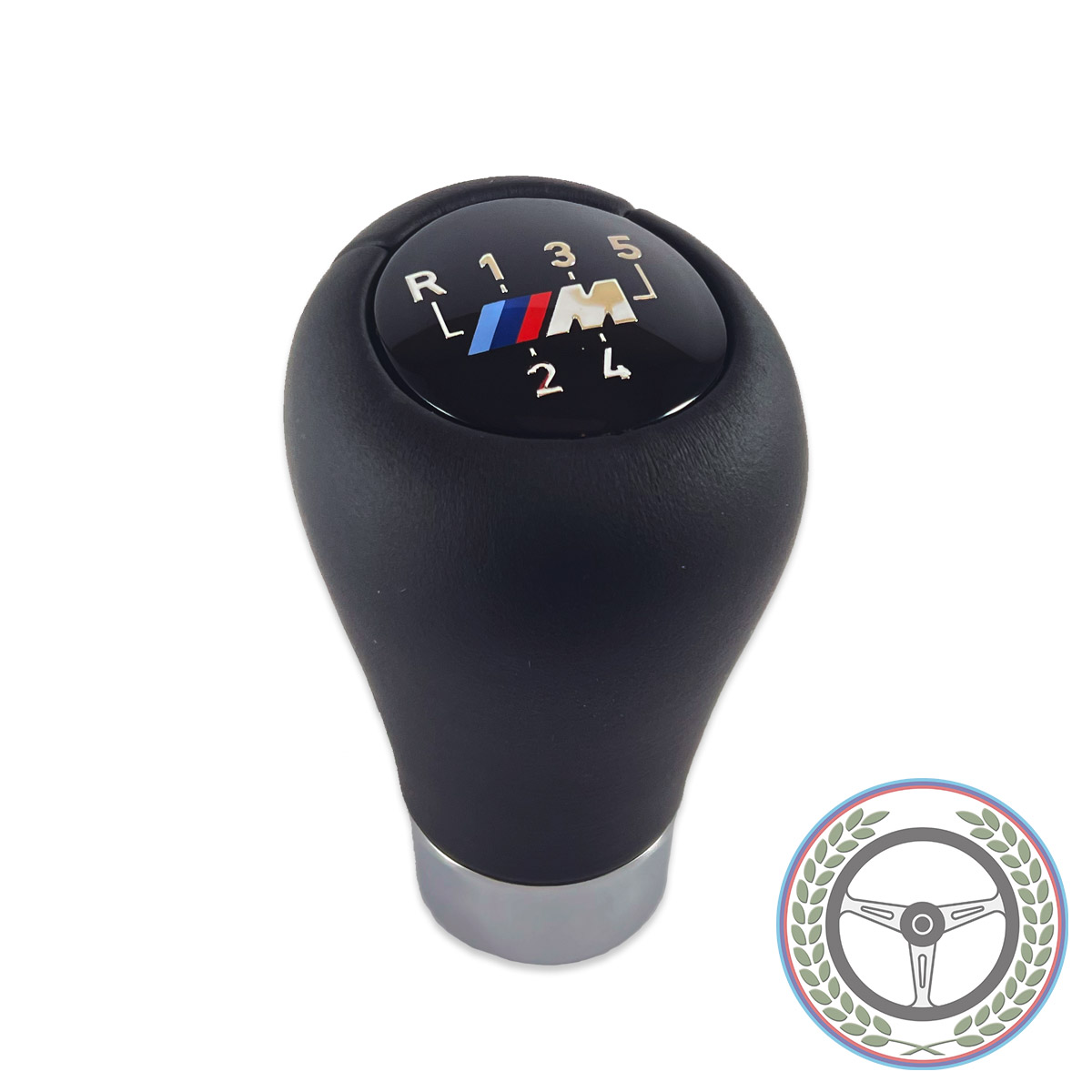 Genuine BMW ZHP Black Leather 5-Speed Shift Knob - 25117896031